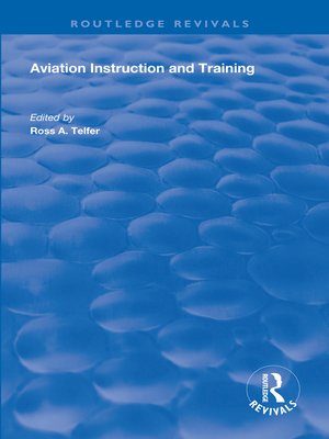 cover image of Aviation Instruction and Training